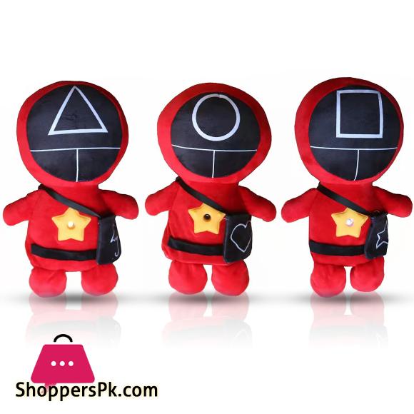 Projector Night Light Colorful Korean TV Series Squid Game Cuddly Plush Doll Projection LED Lamp