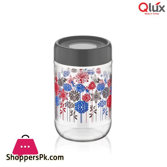 Qlux Ring Jar Flower Patterned 1000ml