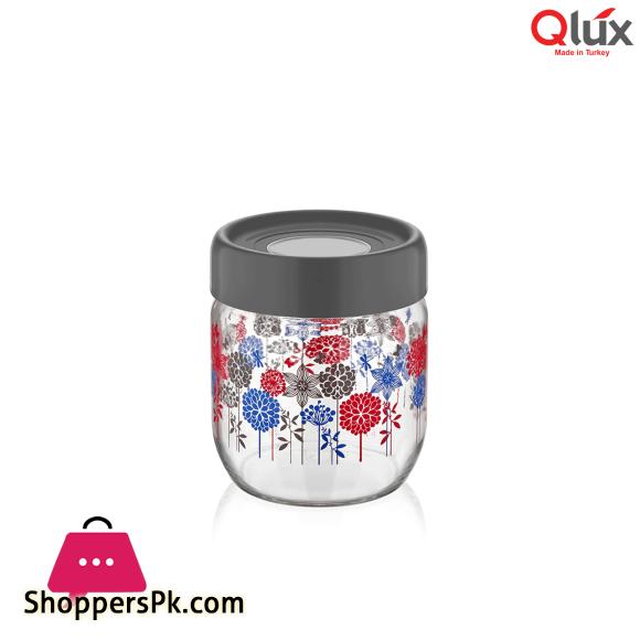 Qlux Ring Jar Flower Patterned 425cc