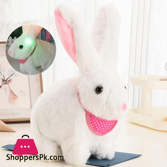 Rabbit Bunny Stuffed Animal Multifunctional Electric White Sunny Bunnies Toys Bunny Plush Can Move and Sing Gifts for Kids Rabbit
