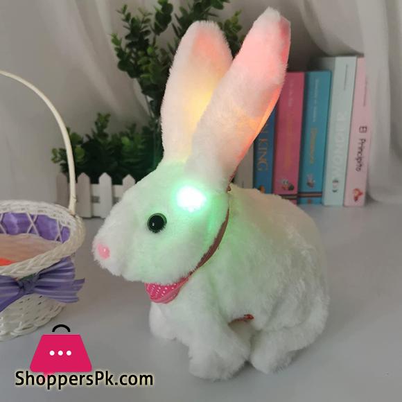 Rabbit Bunny Stuffed Animal Multifunctional Electric White Sunny Bunnies Toys Bunny Plush Can Move and Sing Gifts for Kids Rabbit