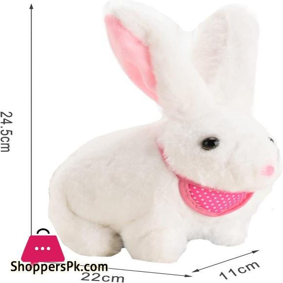 Rabbit Bunny Stuffed Animal Multifunctional Electric White Sunny Bunnies Toys Bunny Plush Can Move and Sing Gifts for Kids Rabbit