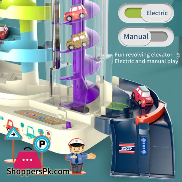 Racing Rail Car Toy Children Track Car for Adventure Game Racing Rail Car Kids Electric Train Track Toys Kids
