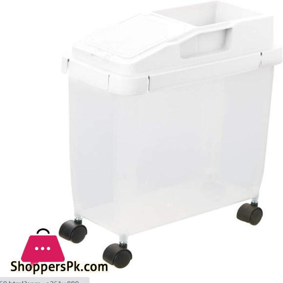 Rice Bucket Kitchen Grain Storage Box Removable Rice Bucket Moisture-proof Plastic Grains Rice Storage Tank 10KG