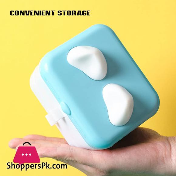 Sewing Supplies Organizer Cute Cat Ear Sewing Storage Box Double Laye Mini Sewing Kit DIY Crafts Sewing Accessories Storage Basket for Thread Needles Scissors