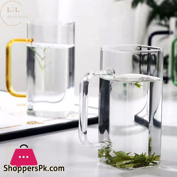 Square Glassware Mug 280 ML - Pack Of 3