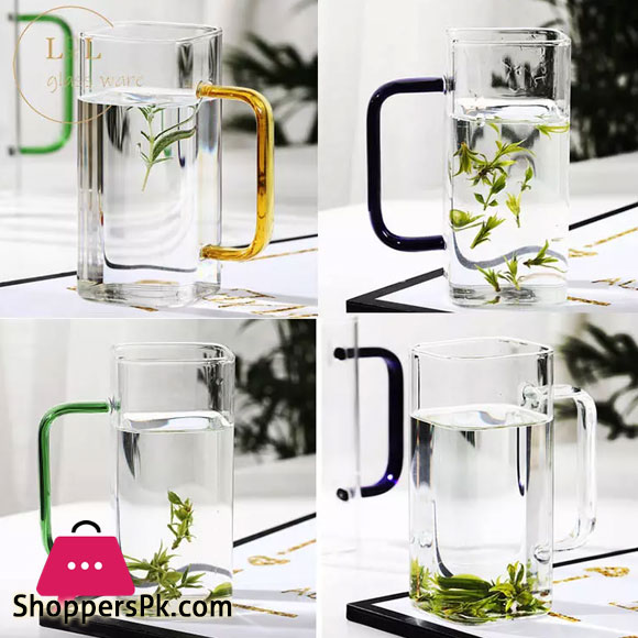 Square Glassware Mug 280 ML - Pack Of 3