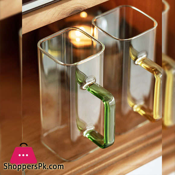 Square Glassware Mug 280 ML - Pack Of 3