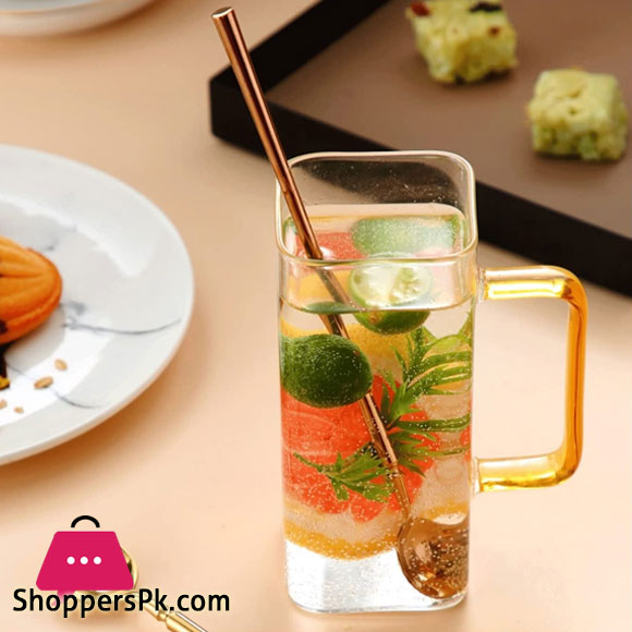 Square Glassware Mug 330 ML - Pack Of 3