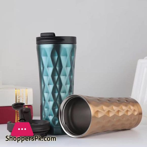 Double Stainless Steel Car Coffee Mug Thermos Cup Travel Tea Mug Thermal Water Bottle