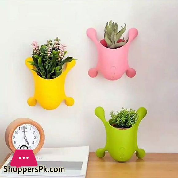 Succulent Plant Bonsai Flower Pot Vase Wall Mount Office Home Pen Holder Decor