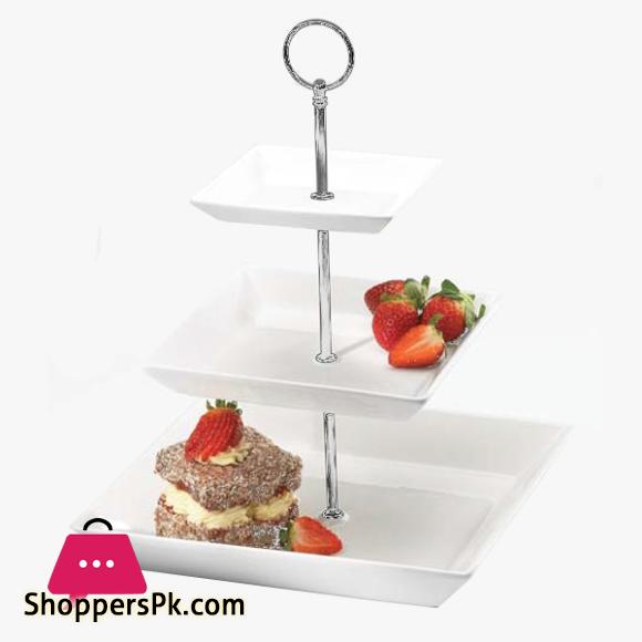 Symphony 3 Tier Square Cake Stand #SY4457S