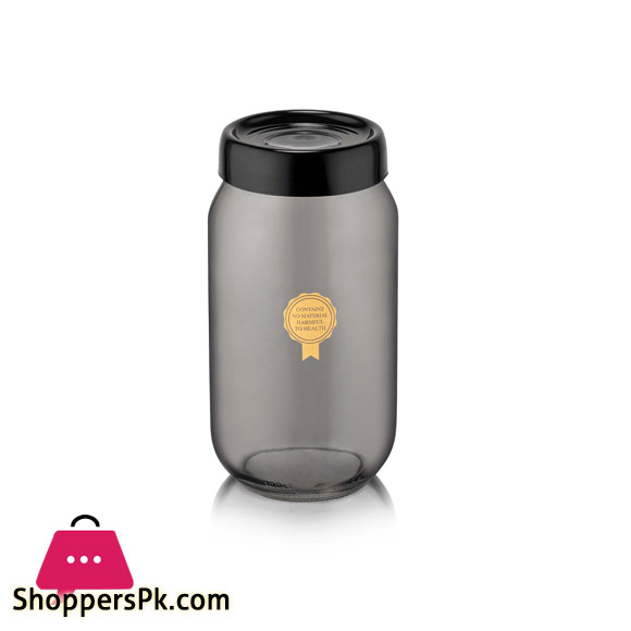 Qlux Black Pearl Glass Jar 1000 CC