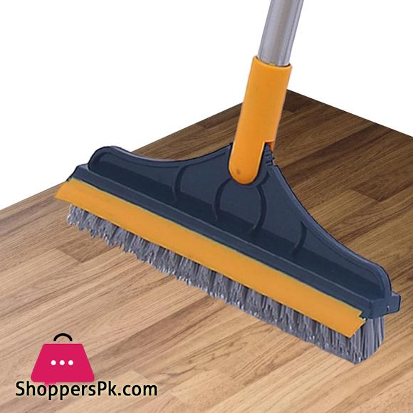 2 in 1 Cleaning Scrub Brush Adjustable V-shaped Floor Brush Scrubber 120 Degree Triangular Rotating Brush Head