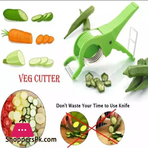 2 in 1 Vegetable Cutter with Peeler & Slicer