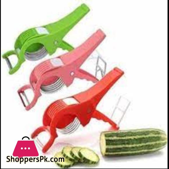 2 in 1 Vegetable Cutter with Peeler & Slicer