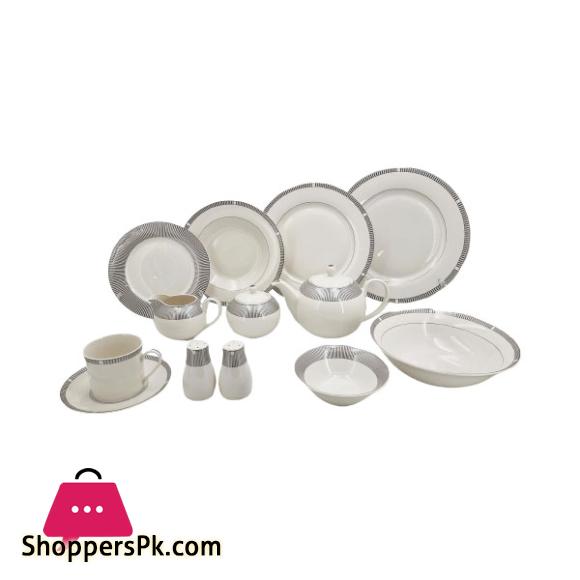 Angela-6 Person Black Cut Dinner Set 47 Pcs - RM269