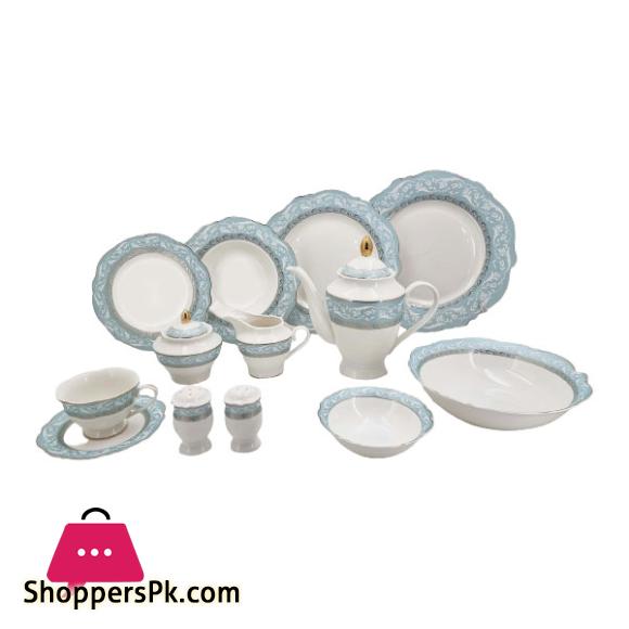 Angela-6-Person Dinner Set Blue White 47Pcs - RM245
