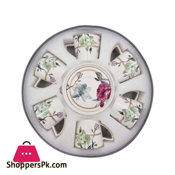 Angela Orchid Flower Cup and Saucer Set 6 Piece - MK255
