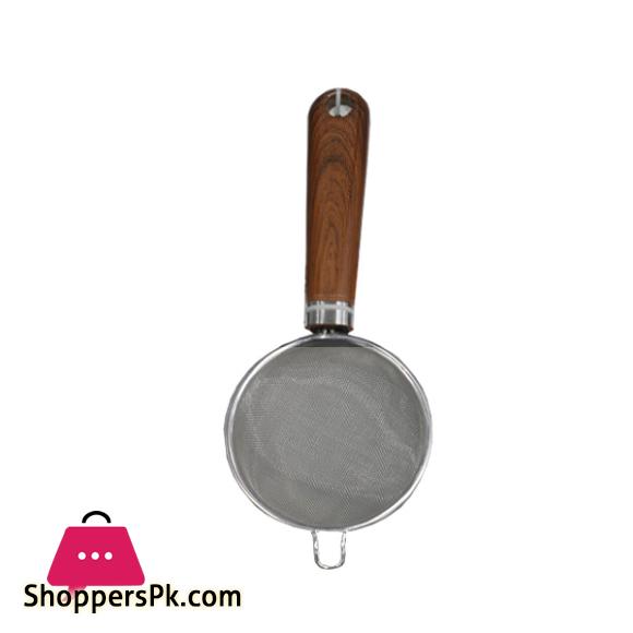 Elegant Wood Handle Tea Strainer Small - ET86014