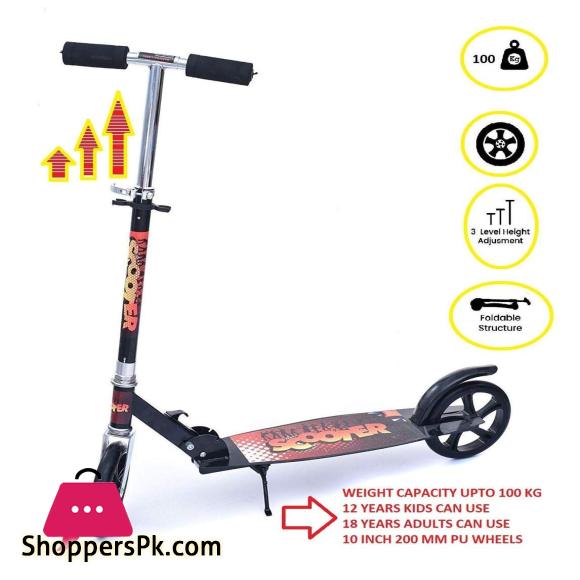 Heavy Duty Metal Body Jumbo Scooter for Kids & Adults (RED, Jumbo) by Ratna International