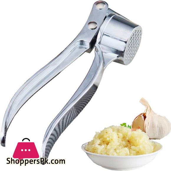 Kitchen Garlic Press Ginger Squeezer Ergonomic Handle Stainless Steel Garlic Hand Tool for Professional Restaurant Hotel Home Kitchen Helper Masher Slicer