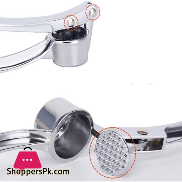 Kitchen Garlic Press Ginger Squeezer Ergonomic Handle Stainless Steel Garlic Hand Tool for Professional Restaurant Hotel Home Kitchen Helper Masher Slicer