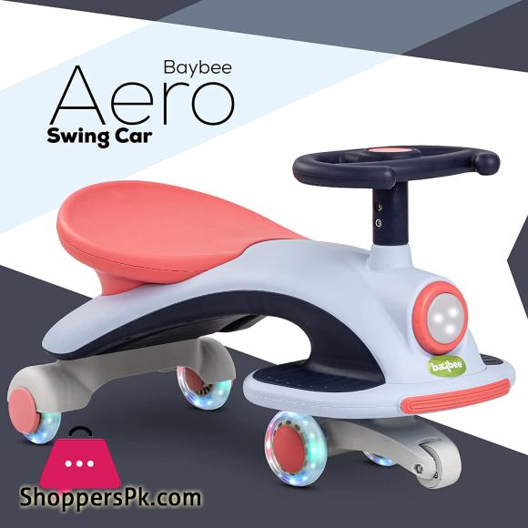 Magic Cars for Kids Baby Swing Car for Kids with Scratch Free PU Led Wheels & Led Lights Ride on Toy Kids Car Push Ride on Magic car for Kids 3 to 8 Years Boys Girls QT-8066