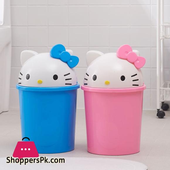 Mini Hello kitty Creative Cartoon Desktop Can Home Cute Bedroom Living Room Bathroom kitchen Mini Can