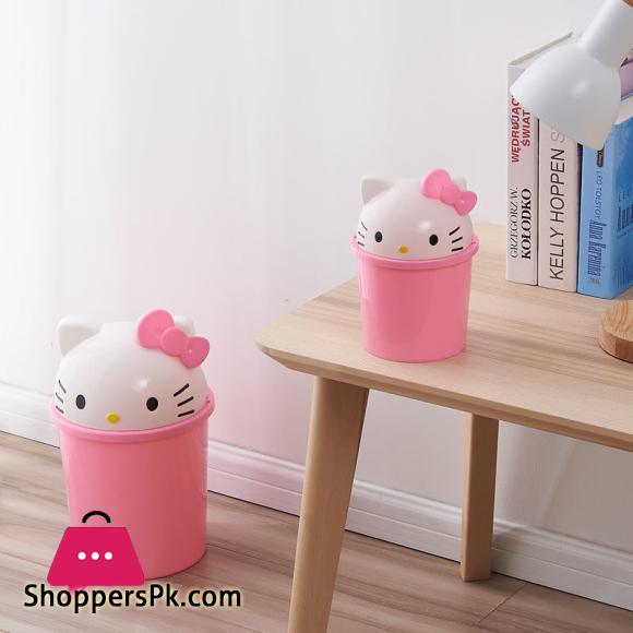 Mini Hello kitty Creative Cartoon Desktop Can Home Cute Bedroom Living Room Bathroom kitchen Mini Can