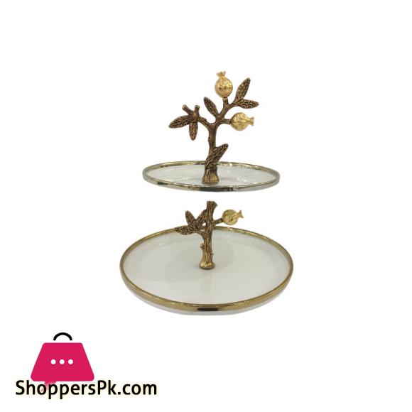Orchid 2 Tier Cake and Cupcake Stand for Birthdays Wedding Party Dessert Holder Stand WB982