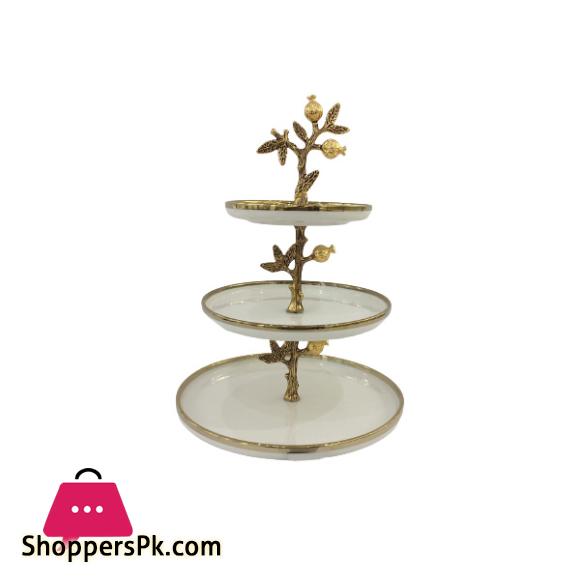 Orchid 3 Tier Cake and Cupcake Stand for Birthdays Wedding Party Dessert Holder Stand WB1161