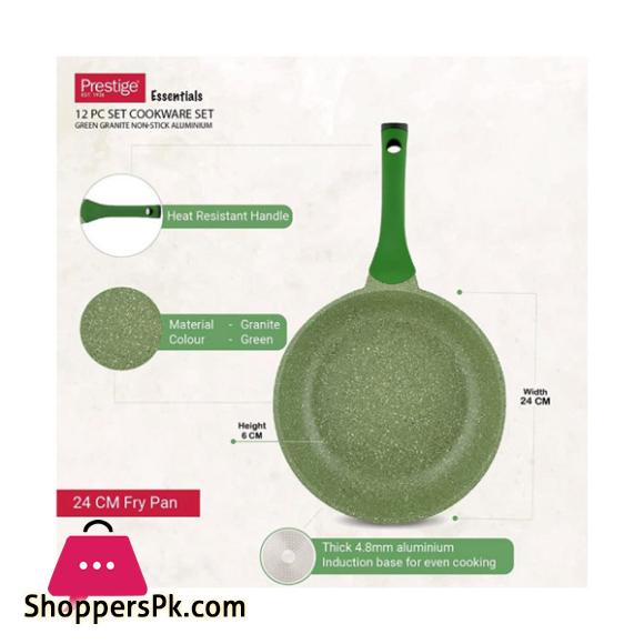Prestige Essential Granite Cookware Set of 12 Pcs Green - 80963
