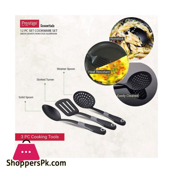Prestige Essential Granite Cookware Set of 12 Pcs Green - 80963