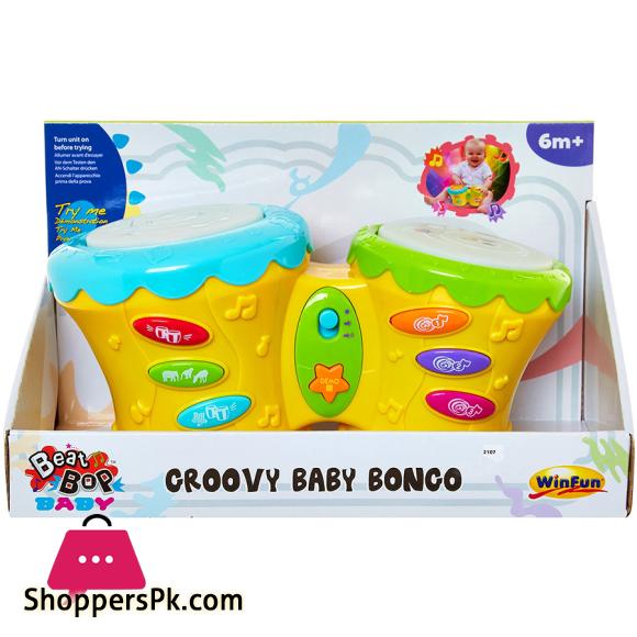 Winfun Groovy Baby Bongo Drum - 2005