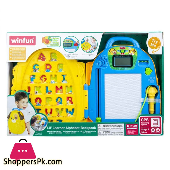 Winfun Lil Learner Alphabet Backpack