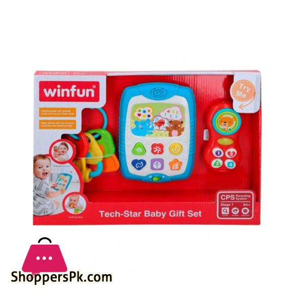Winfun Tech Star Baby Rattle Gift Set - 3024