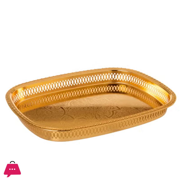 ZOLTEN Silver Plated Large Size Rectangle Tray - ZL2013648