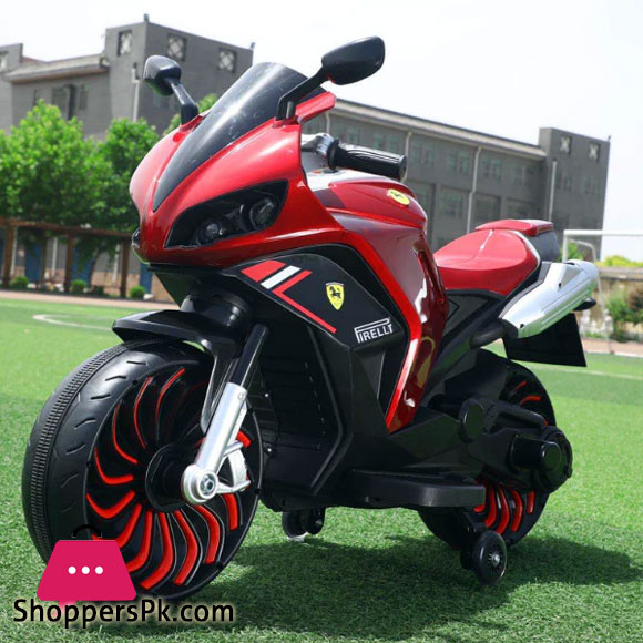 Ferrari Motor Bikes For Kids Hand Accelerator Ride on Bike - 2 to 10 years