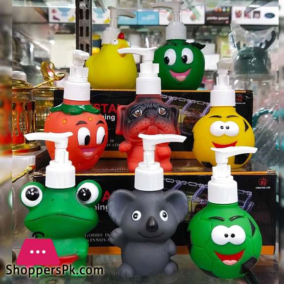 Liquid Soap Dispenser Cartoon Shape Kids Hand Wash Bathroom Accessories