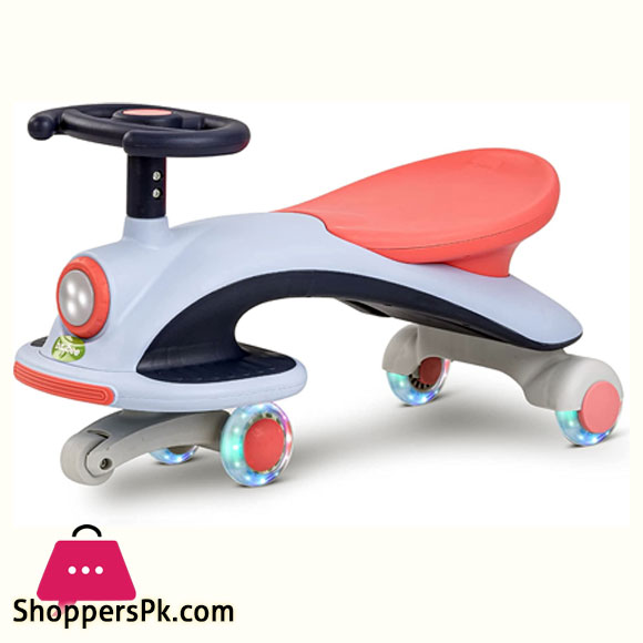 Magic Cars for Kids Baby Swing Car for Kids with Scratch Free PU Led Wheels & Led Lights Ride on Toy Kids Car Push Ride on Magic car for Kids 3 to 8 Years Boys Girls QT-8066