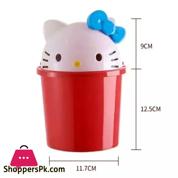 Mini Hello kitty Creative Cartoon Desktop Can Home Cute Bedroom Living Room Bathroom kitchen Mini Can