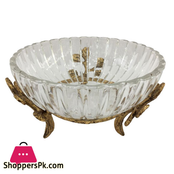 Orchid Serving Bowl Medium Gold - WB998