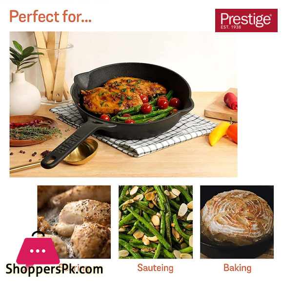 Prestige Meyer Skillet Pan Cast Iron FRYPAN Fry Pan 26CM - MY48494