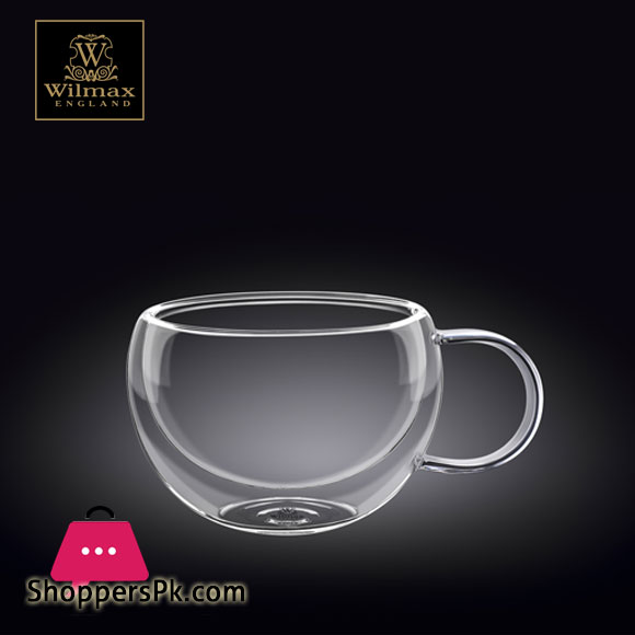 Wilmax Double Wall Thermo Glass Cup 250ML - One Piece WL‑888768-A