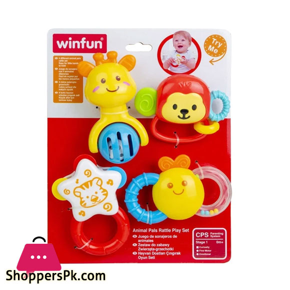 Winfun ANIMAL RATTLES - 0634