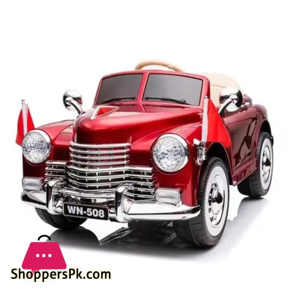 12V Ambassador Electric Kids Ride On Retro Car RC w/Music & Lights