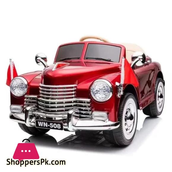 12V Ambassador Electric Kids Ride On Retro Car RC w/Music & Lights