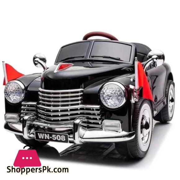 12V Ambassador Electric Kids Ride On Retro Car RC w/Music & Lights