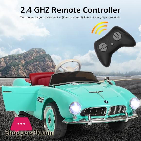 12V BMW 507 Licensed Electric Kids Ride On Retro Car RC w/Music & Lights